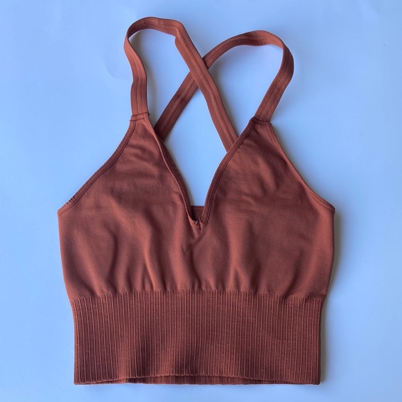 Free People Tops - Free People Movement Good Karma Crop Tank in Terracotta size XS/S